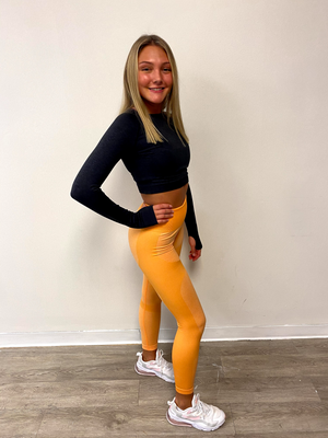 Seamless Leggings - Sun Orange