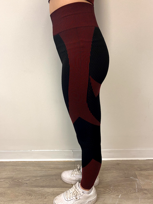 NEW Cloud Leggings - Strawberry/Black