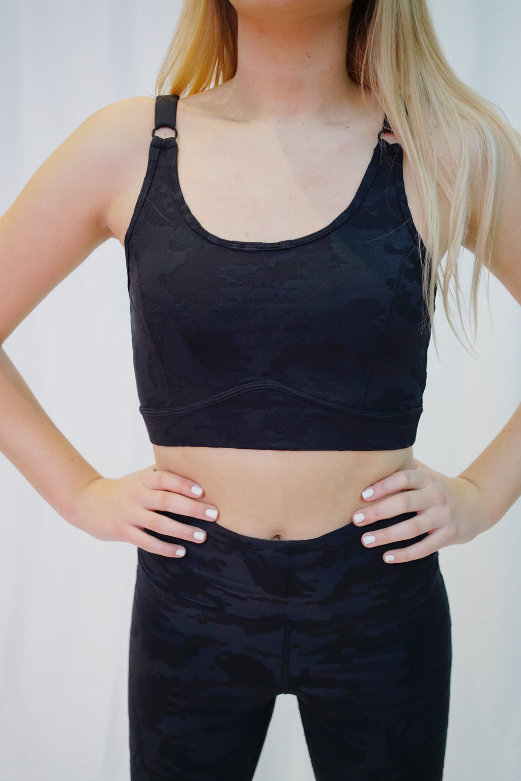 NEW Camo Cropped Tank - All-Black