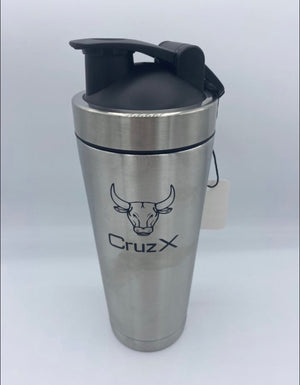 Stainless Steel Double Layer Workout Bottle - Silver