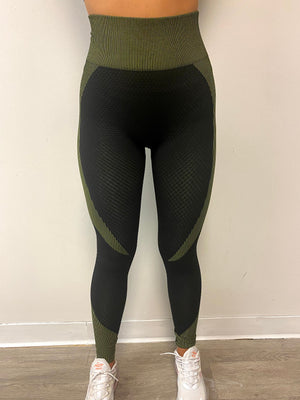 NEW Cloud Leggings - Lime green/Black