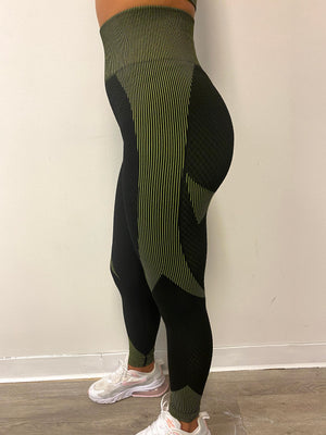 NEW Cloud Leggings - Lime green/Black