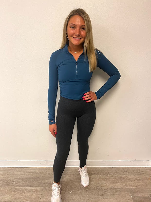 NEW Sport ½ Zips - Pacific Blue