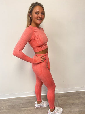 NEW Seamless Leggings - Coral Pink