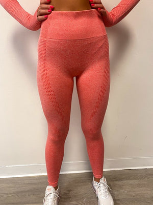 NEW Seamless Leggings - Coral Pink