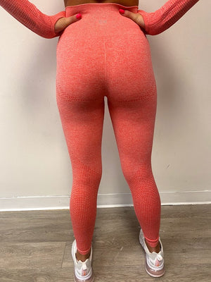 NEW Seamless Leggings - Coral Pink