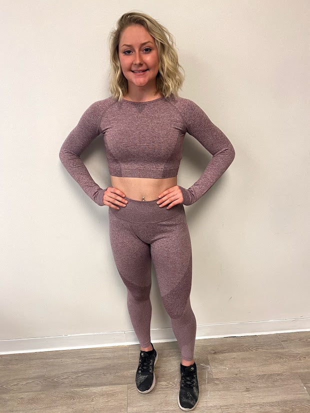 NEW Seamless Leggings - Mauve Purple
