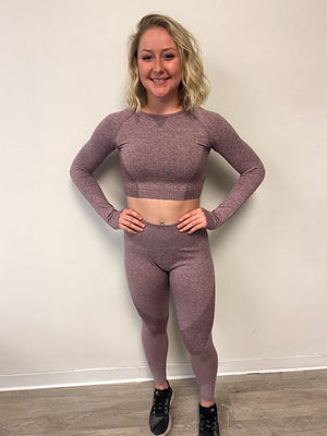 NEW Seamless Leggings - Mauve Purple