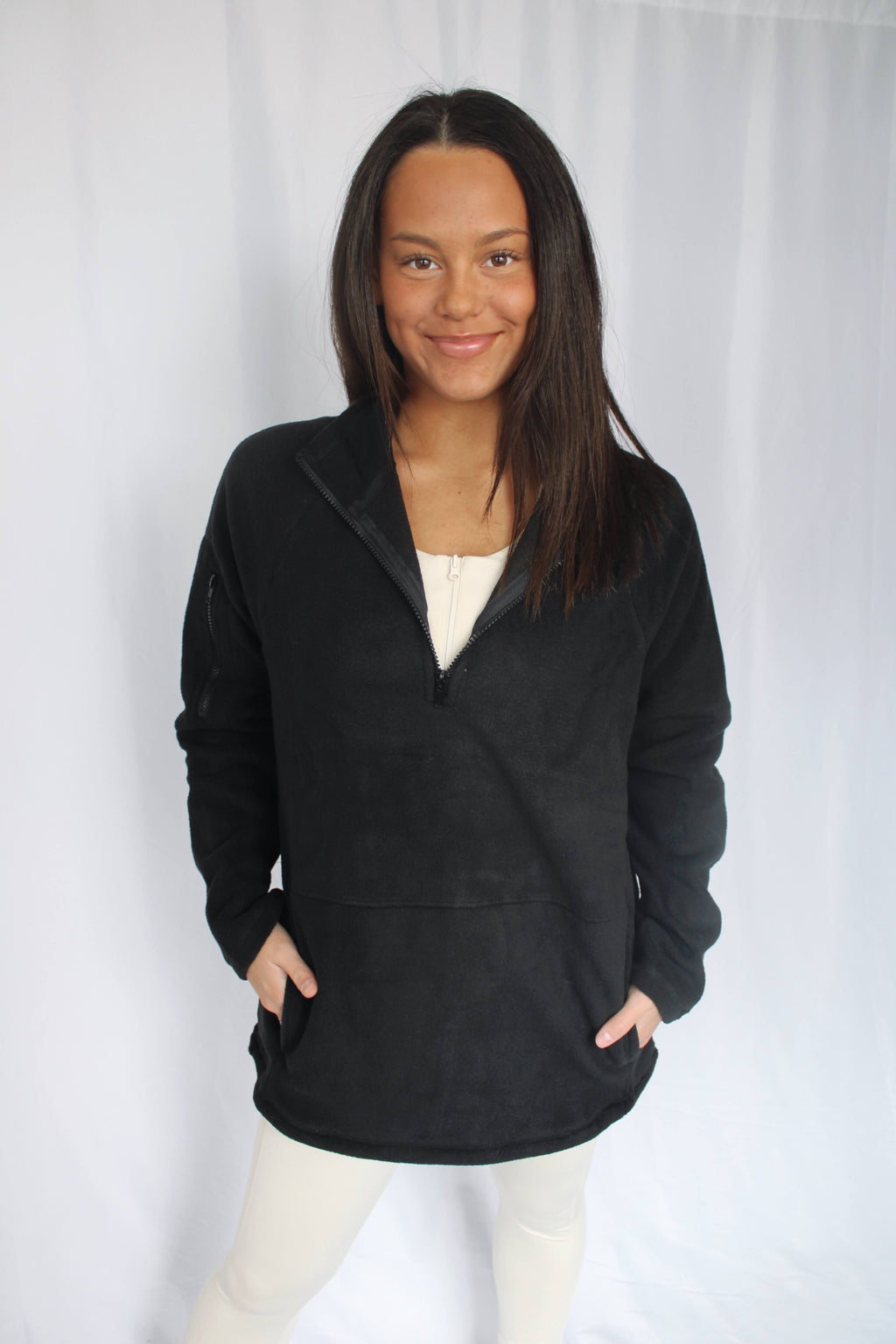 NEW Fleece Pullover - All-Black