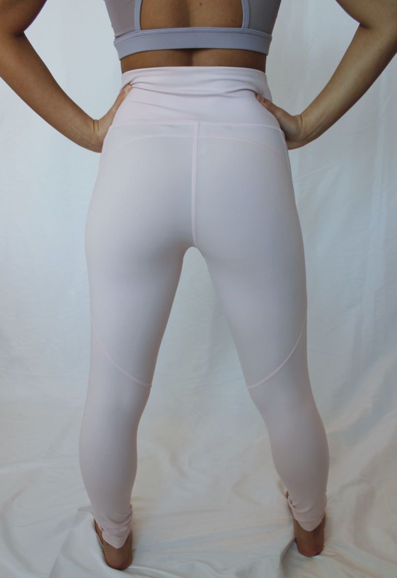 NEW Sport Zipper Pocket Leggings - Pink Lemonade