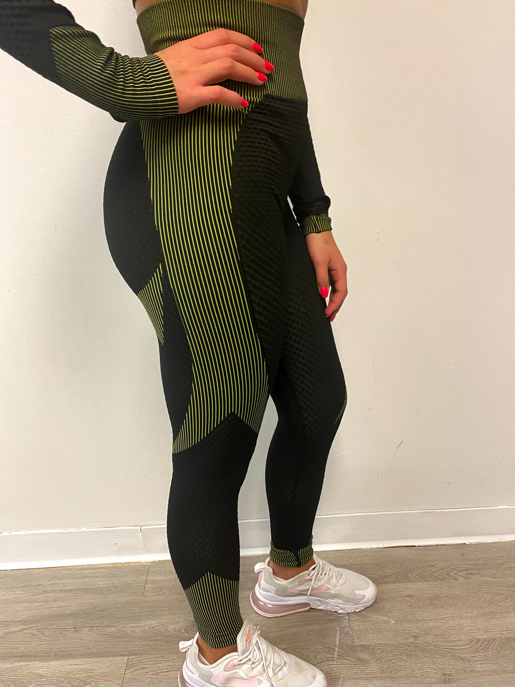NEW Cloud Leggings - Lime green/Black